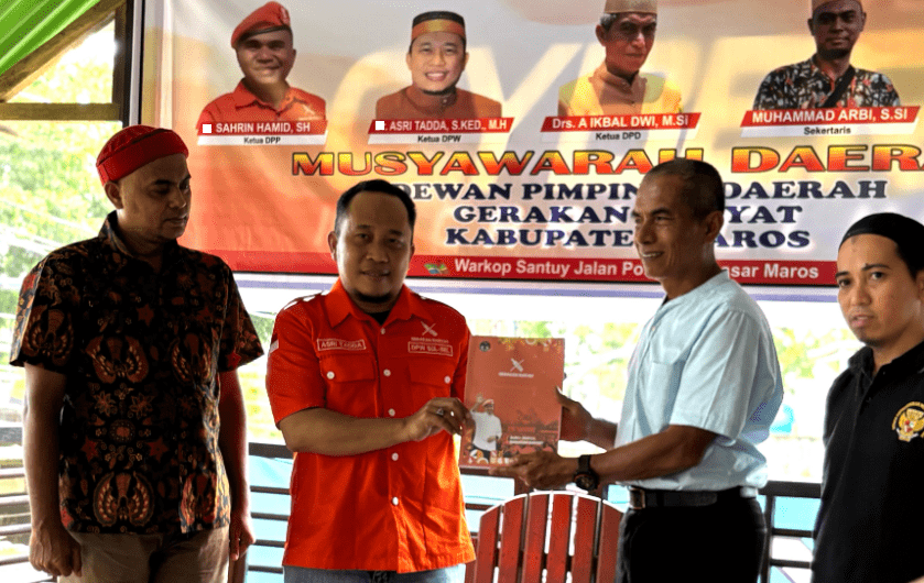 Musda Gerakan Rakyat (GR) Kabupaten Maros, Sulawesi Selatan, Senin (28/4/2025).