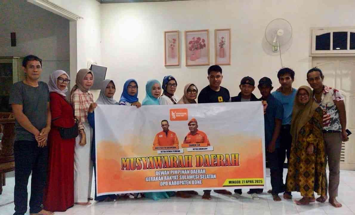 Musyawarah Daerah DPD GR Bone, Minggu (27/4/2025).