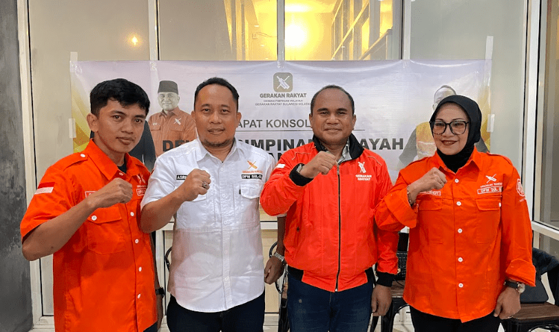 Ketum DPP GR Sahrin Hamid bersama KSB DPW GR Sulsel